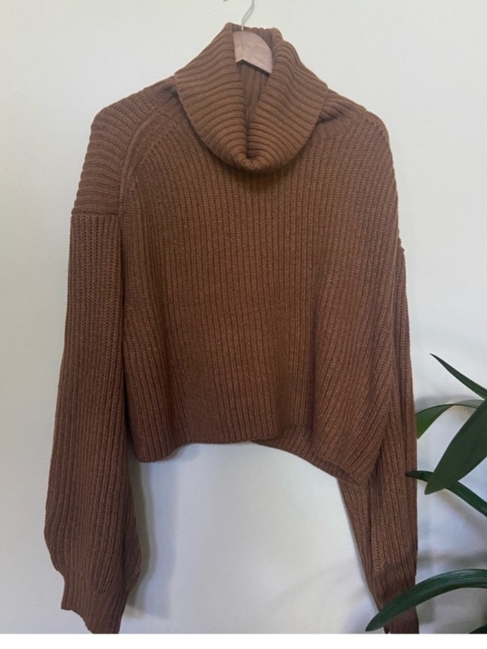 Ardene, brown chunky knit sweater